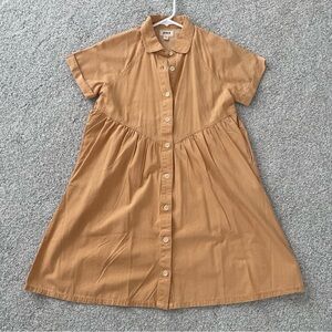 Pact Organic Cotton Chambray Shirt Dress XS